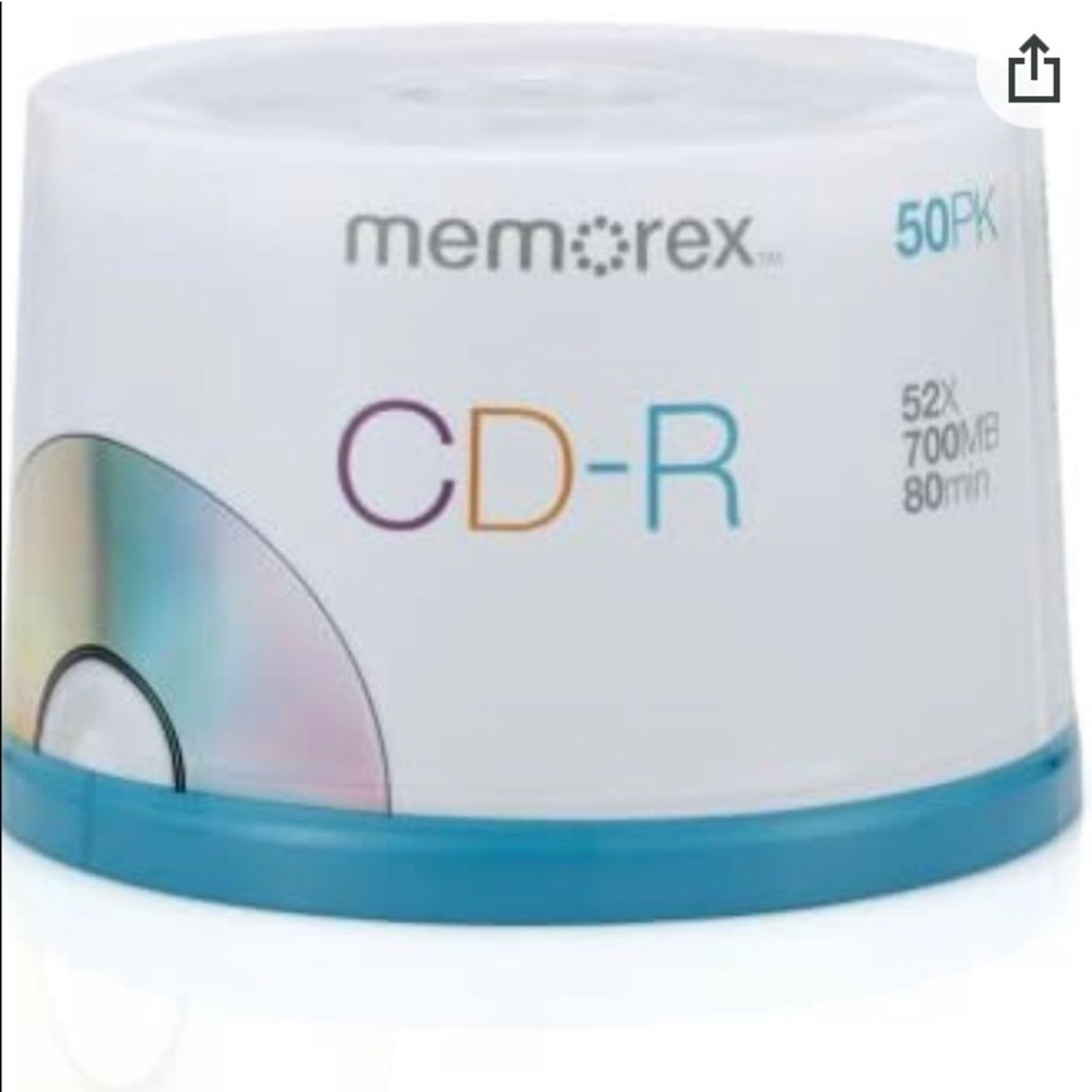 Memorex 700MB/80-Minute 52x Data CD-R Media 50-Pack Spindle/ NEW/ STILL SEALED